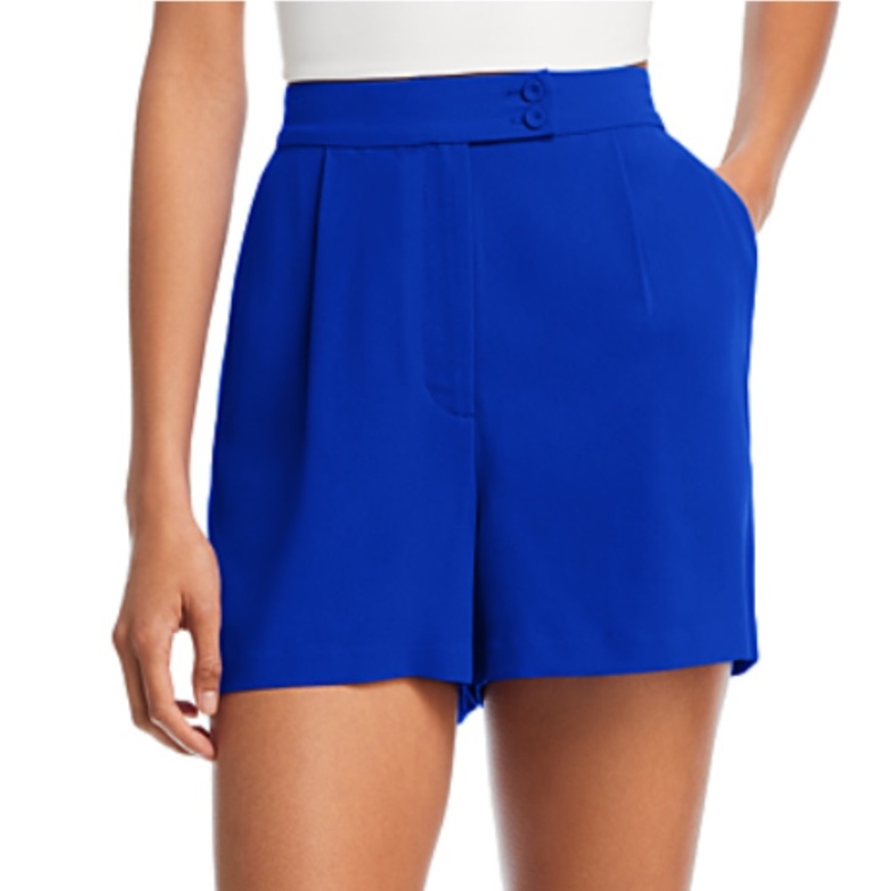Royal blue banded shorts